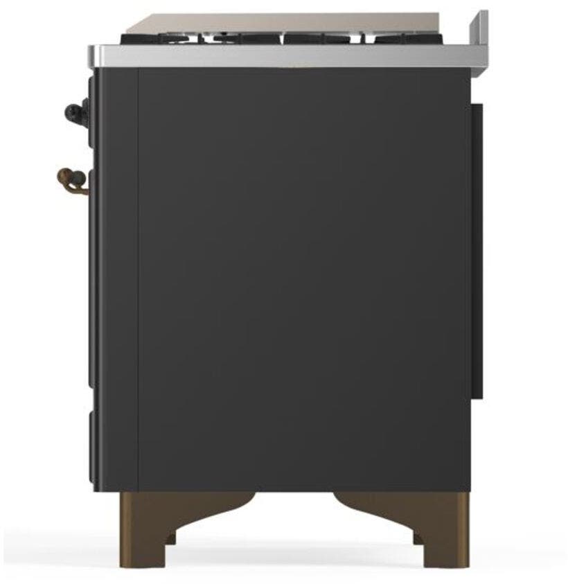 Ilve UM09FDQNS3MGB Natural Gas In Matte Graphite W/ Bronze Trim