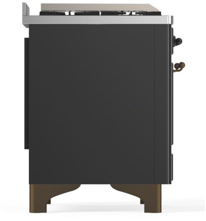 Ilve UM09FDQNS3MGB Natural Gas In Matte Graphite W/ Bronze Trim