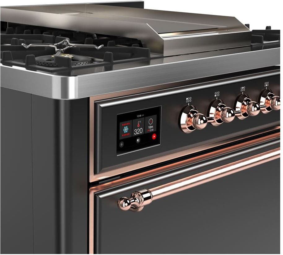 Ilve UM09FDQNS3MGPLP Liquid Propane In Matte Graphite W/ Copper Trim