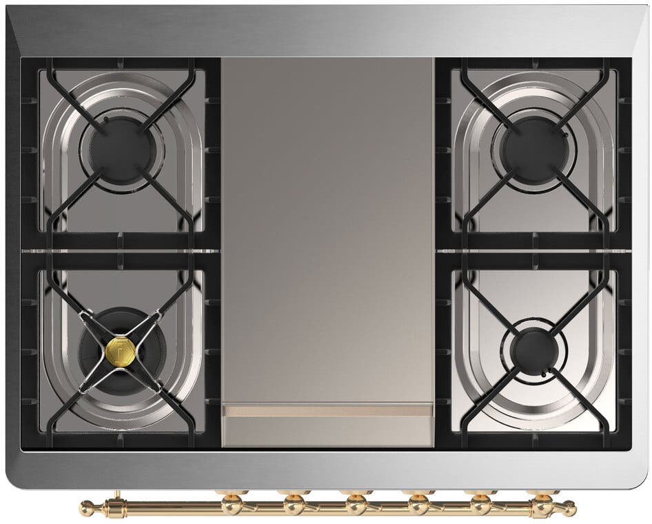 Ilve UM09FDQNS3RAG Ral Custom Color With Brass Knobs