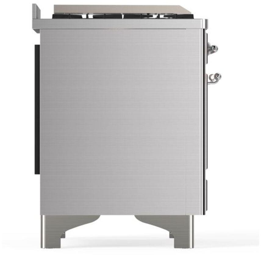 Ilve UM09FDQNS3SSC Natural Gas In Stainless Steel W/ Chrome Trim