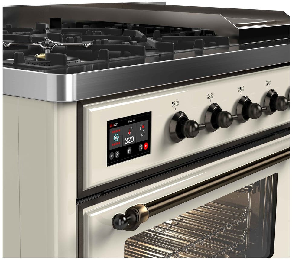 Ilve UM12FDNS3AWB Natural Gas In Antique White W/ Bronze Trim