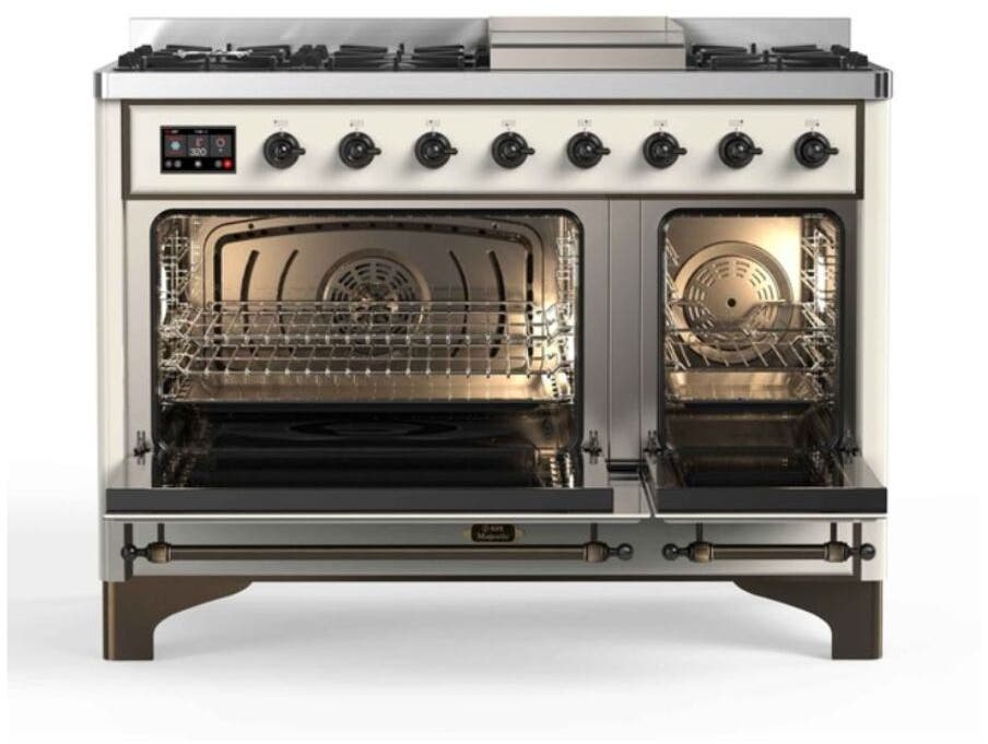 Ilve UM12FDNS3AWBLP Liquid Propane In Antique White W/ Bronze Trim