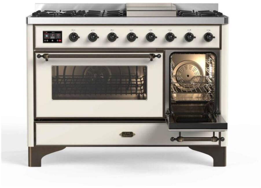 Ilve UM12FDNS3AWBLP Liquid Propane In Antique White W/ Bronze Trim