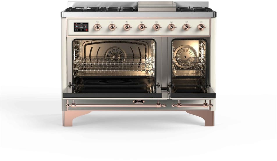 Ilve UM12FDNS3AWP Natural Gas In Antique White W/ Copper Trim