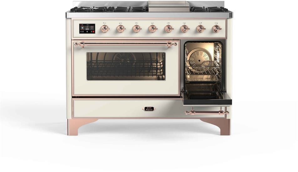 Ilve UM12FDNS3AWP Natural Gas In Antique White W/ Copper Trim