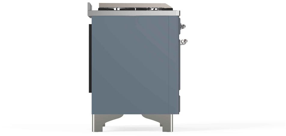 Ilve UM12FDNS3BGCLP Liquid Propane In Blue Grey W/ Chrome Trim