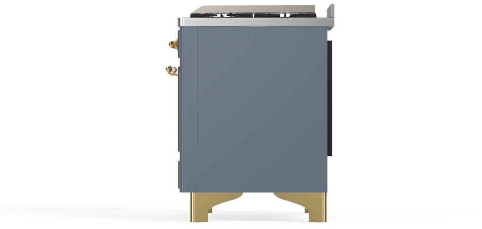 Ilve UM12FDNS3BGGLP Liquid Propane In Blue Grey W/ Brass Trim