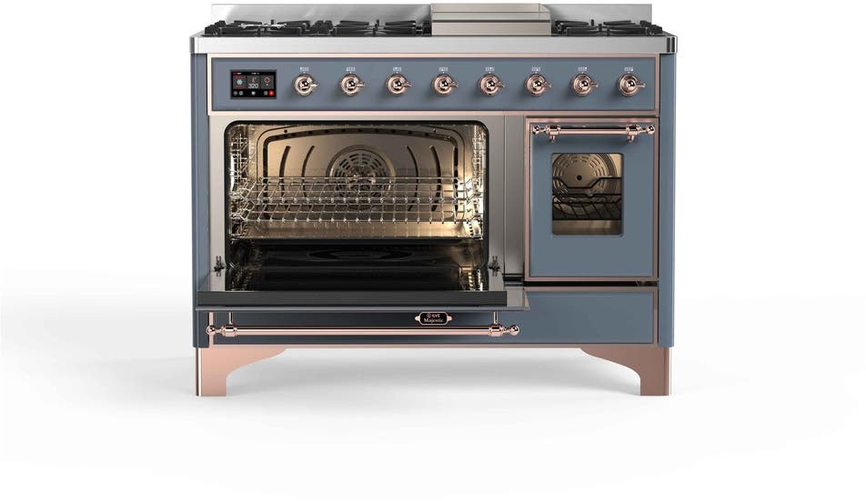Ilve UM12FDNS3BGPLP Liquid Propane In Blue Grey W/ Copper Trim