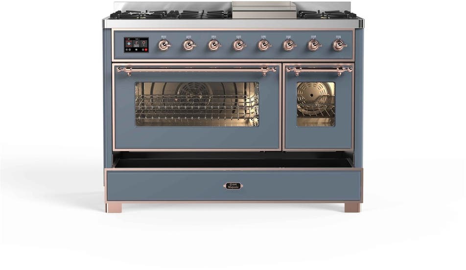 Ilve UM12FDNS3BGPLP Liquid Propane In Blue Grey W/ Copper Trim