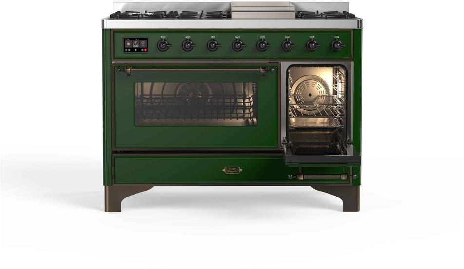 Ilve UM12FDNS3EGBLP Liquid Propane In Emerald Green W/ Bronze Trim