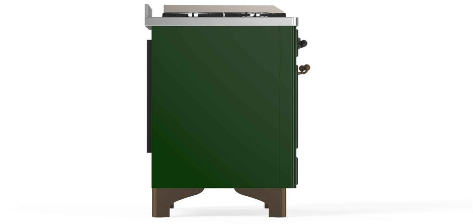 Ilve UM12FDNS3EGBLP Liquid Propane In Emerald Green W/ Bronze Trim