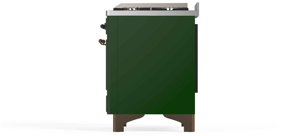 Ilve UM12FDNS3EGBLP Liquid Propane In Emerald Green W/ Bronze Trim