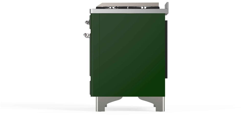 Ilve UM12FDNS3EGC Natural Gas In Emerald Green W/ Chrome Trim