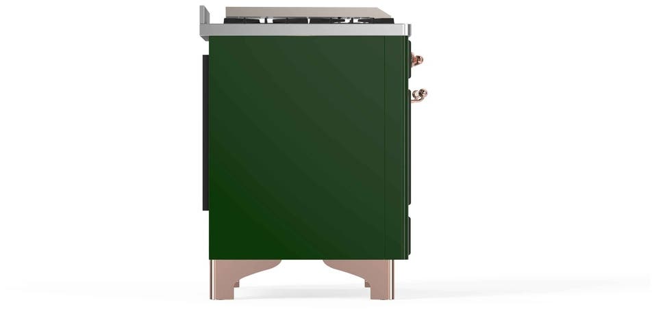 Ilve UM12FDNS3EGPLP Liquid Propane In Emerald Green W/ Copper Trim