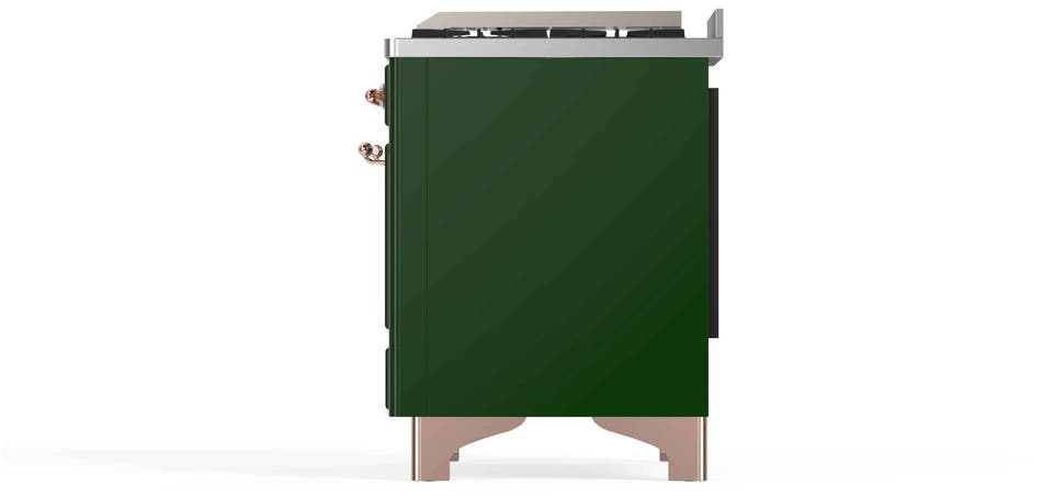 Ilve UM12FDNS3EGPLP Liquid Propane In Emerald Green W/ Copper Trim