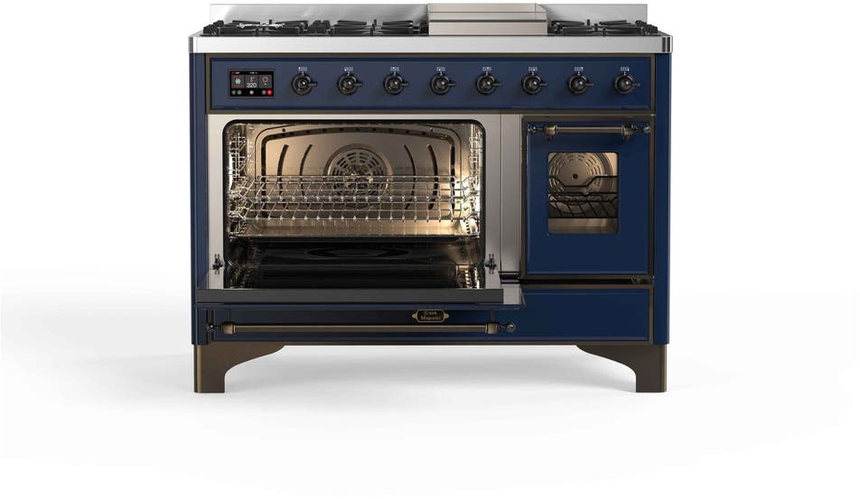 Ilve UM12FDNS3MBB Natural Gas In Midnight Blue W/ Bronze Trim