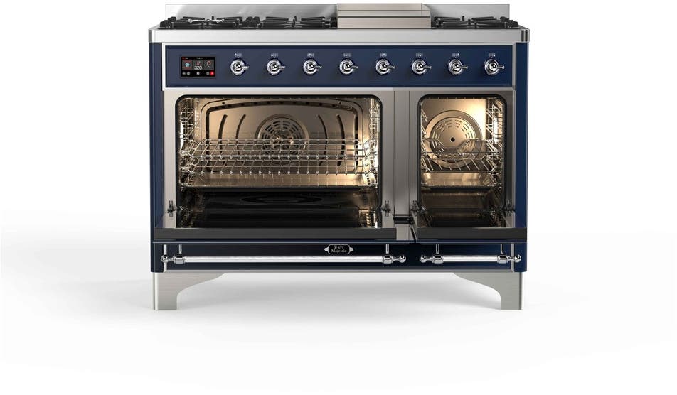 Ilve UM12FDNS3MBCLP Liquid Propane In Midnight Blue W/ Chrome Trim