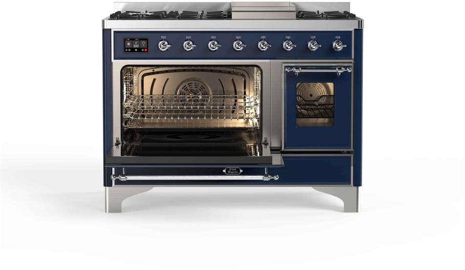 Ilve UM12FDNS3MBCLP Liquid Propane In Midnight Blue W/ Chrome Trim