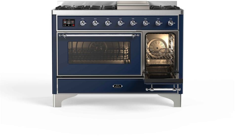 Ilve UM12FDNS3MBCLP Liquid Propane In Midnight Blue W/ Chrome Trim