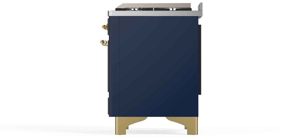 Ilve UM12FDNS3MBGLP Liquid Propane In Midnight Blue W/ Brass Trim