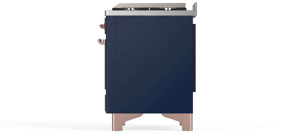 Ilve UM12FDNS3MBPLP Liquid Propane In Midnight Blue W/ Copper Trim