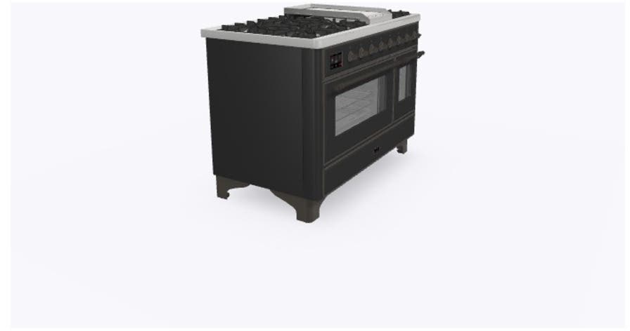Ilve UM12FDNS3MGB Matte Graphite, Bronze Trim (Natural Gas)