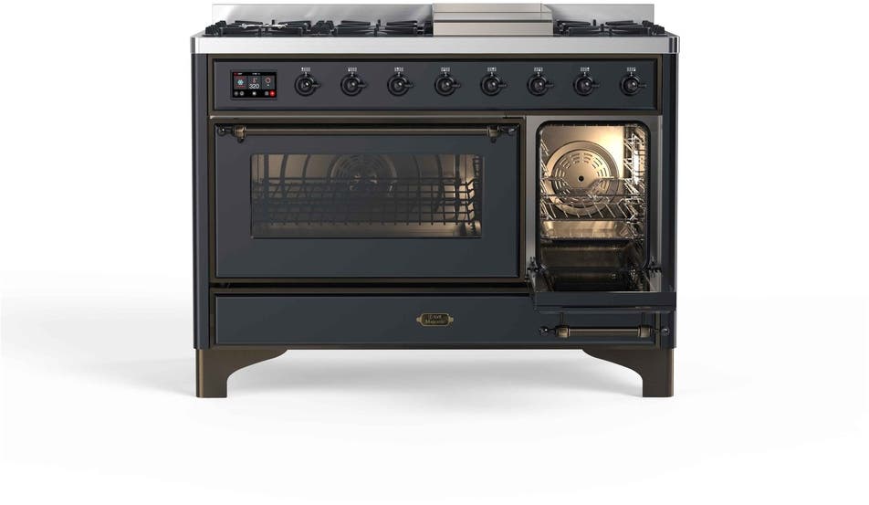 Ilve UM12FDNS3MGBLP Liquid Propane In Matte Graphite W/ Bronze Trim