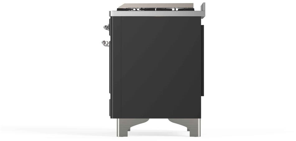 Ilve UM12FDNS3MGC Natural Gas In Matte Graphite W/ Chrome Trim