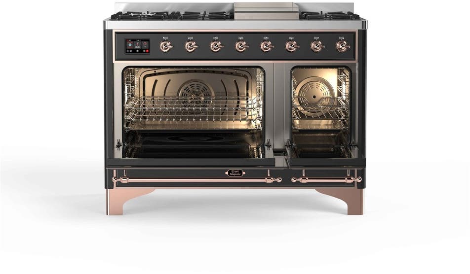 Ilve UM12FDNS3MGPLP Liquid Propane In Matte Graphite W/ Copper Trim