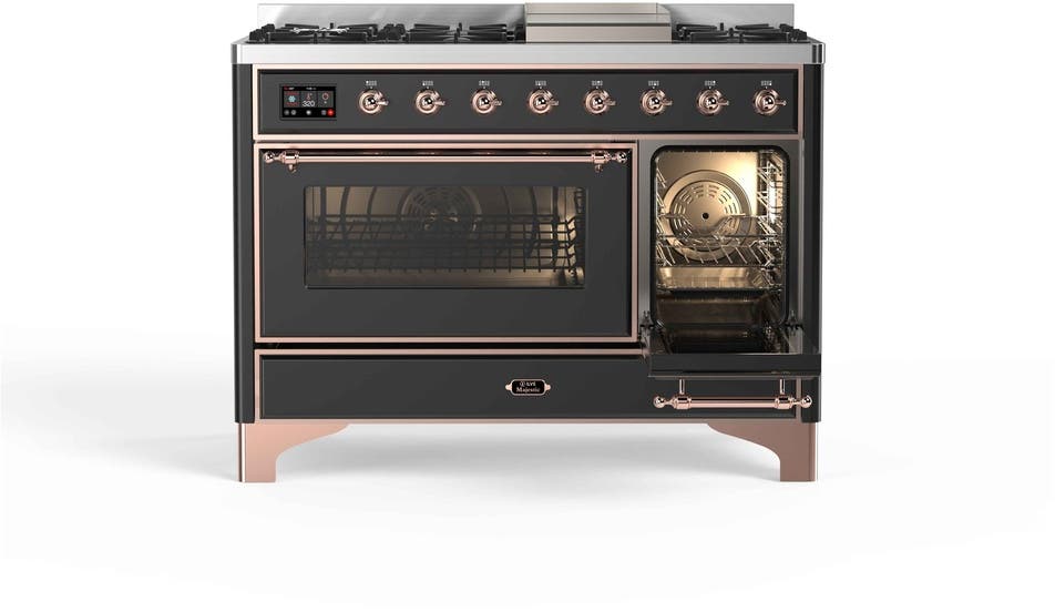 Ilve UM12FDNS3MGPLP Liquid Propane In Matte Graphite W/ Copper Trim