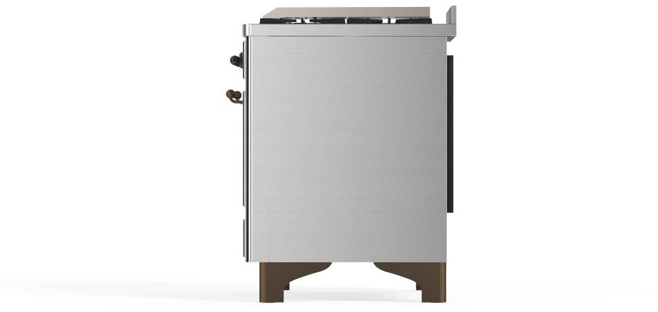 Ilve UM12FDNS3SSB Natural Gas In Stainless Steel W/ Bronze Trim