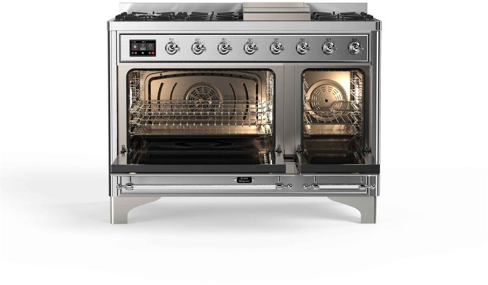 Ilve UM12FDNS3SSCLP Liquid Propane In Stainless Steel W/ Chrome Trim