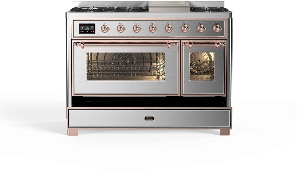 Ilve UM12FDNS3SSP Natural Gas In Stainless Steel W/ Copper Trim