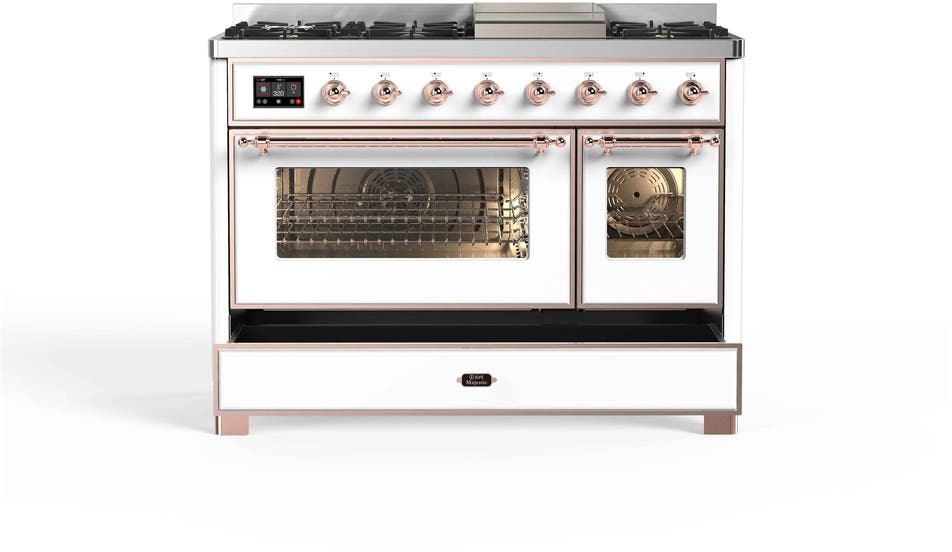 Ilve UM12FDNS3WHP Natural Gas In White W/ Copper Trim