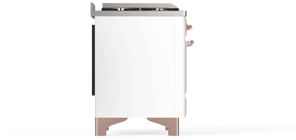 Ilve UM12FDNS3WHPLP Liquid Propane In White W/ Copper Trim