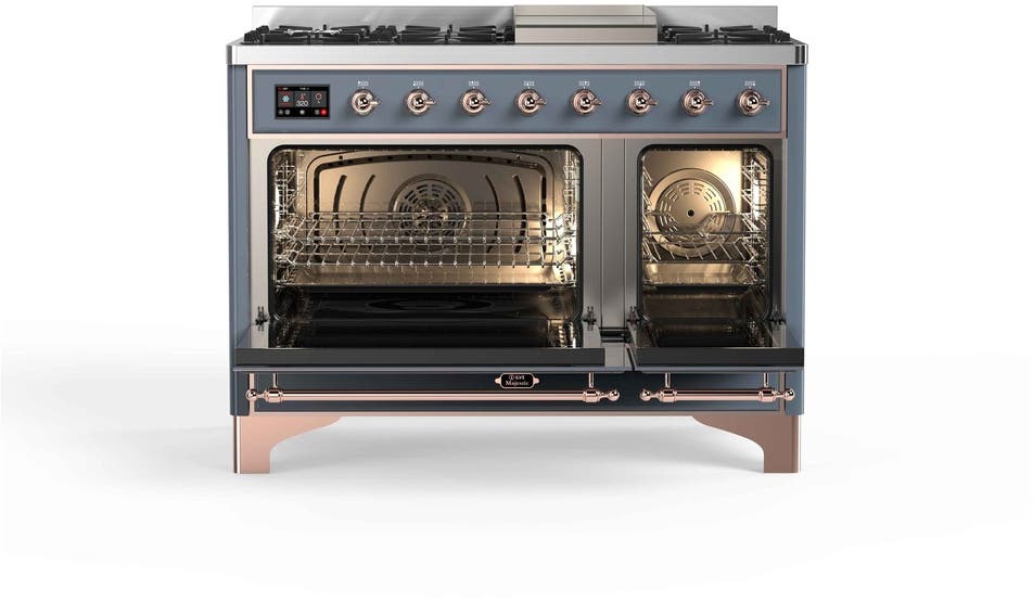 Ilve UM12FDQNS3BGP Natural Gas In Blue Grey W/ Copper Trim