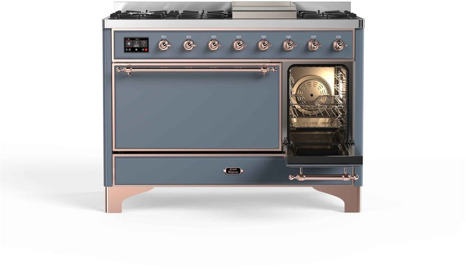 Ilve UM12FDQNS3BGP Natural Gas In Blue Grey W/ Copper Trim
