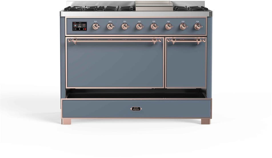 Ilve UM12FDQNS3BGPLP Liquid Propane In Blue Grey W/ Copper Trim