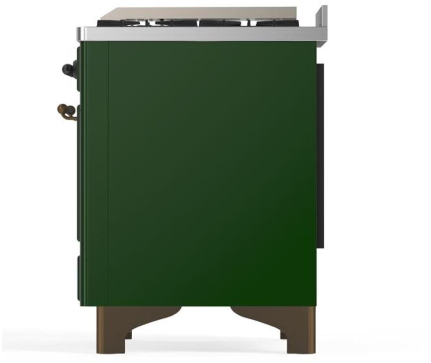 Ilve UM12FDQNS3EGBLP Liquid Propane In Emerald Green W/ Bronze Trim
