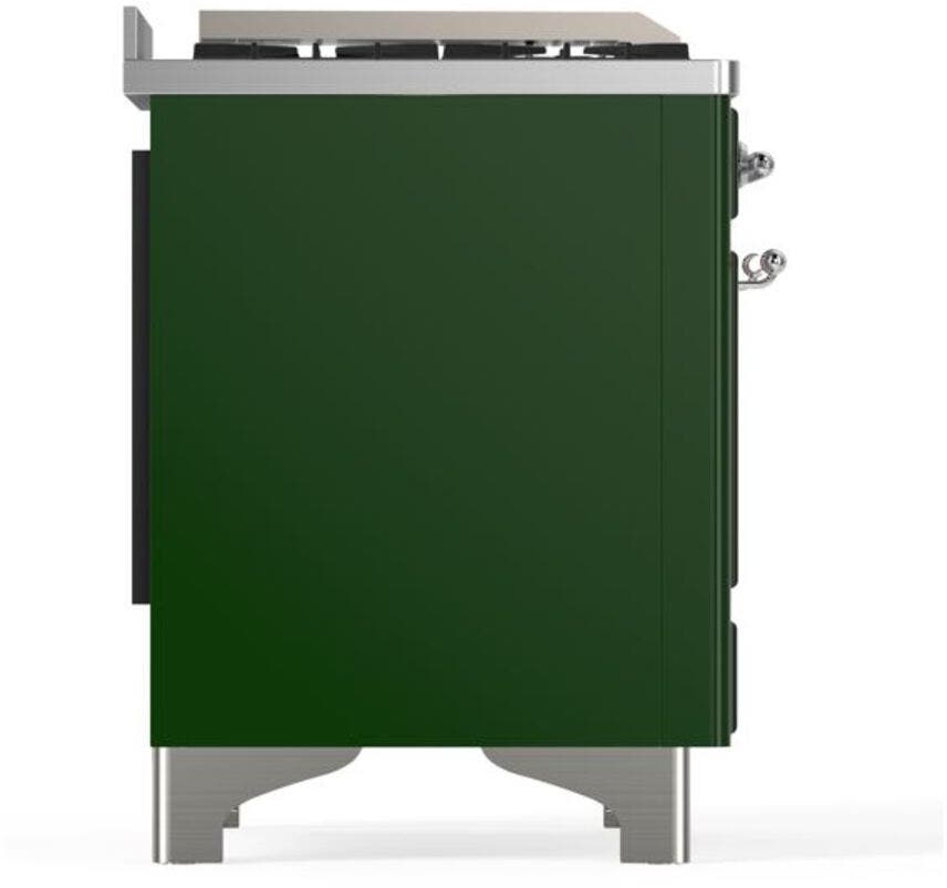 Ilve UM12FDQNS3EGC Natural Gas In Emerald Green W/ Chrome Trim
