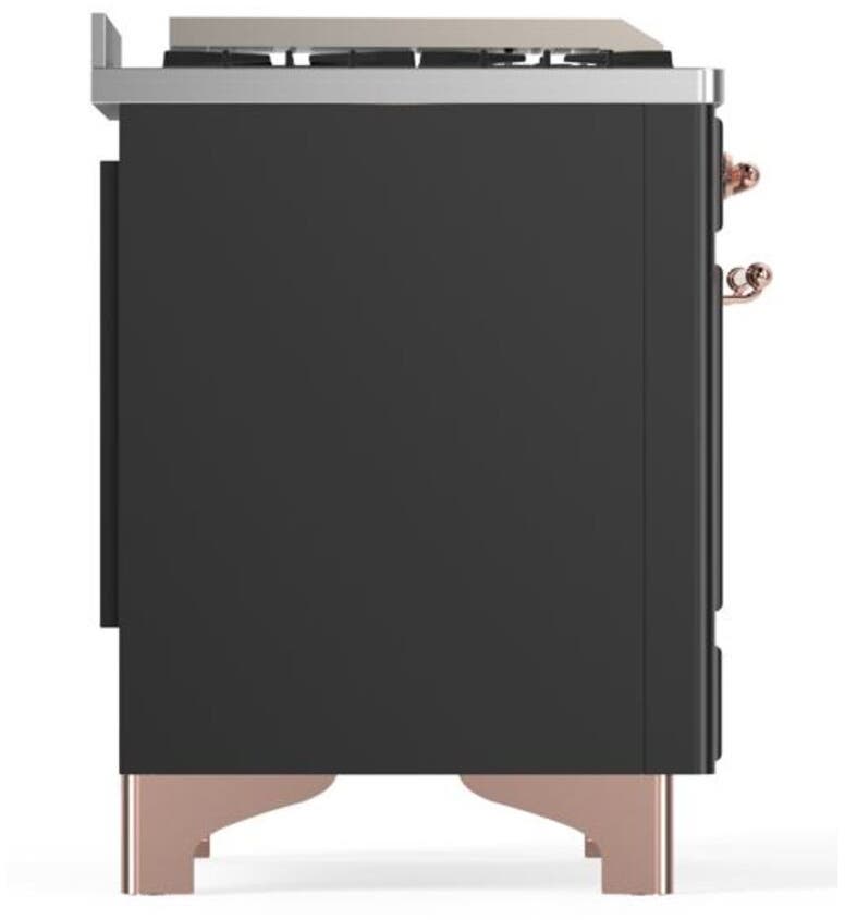 Ilve UM12FDQNS3MGPLP Liquid Propane In Matte Graphite W/ Copper Trim