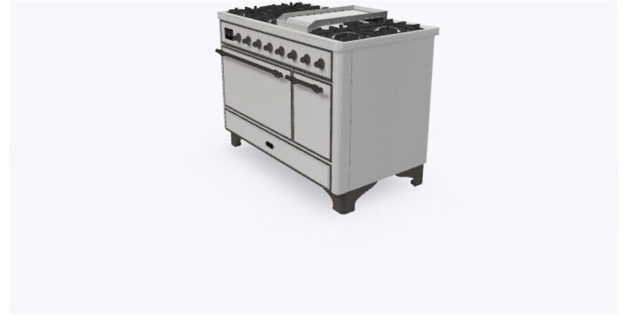 Ilve UM12FDQNS3SSB Natural Gas In Stainless Steel W/ Bronze Trim