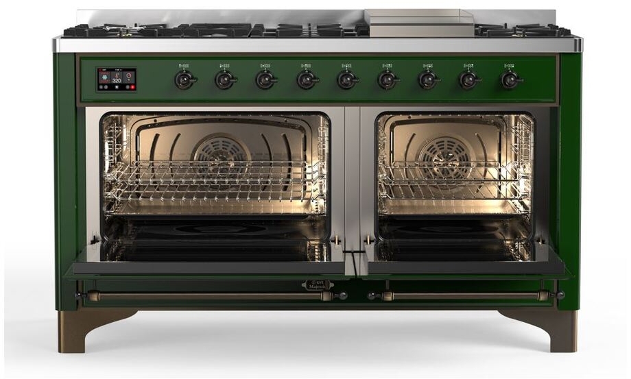 Ilve UM15FDNS3EGB Natural Gas In Emerald Green W/ Bronze Trim