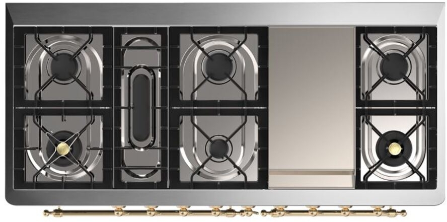 Ilve UM15FDNS3EGG Natural Gas In Emerald Green W/ Brass Trim