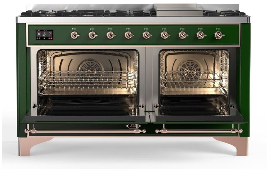 Ilve UM15FDNS3EGPLP Liquid Propane In Emerald Green W/ Copper Trim