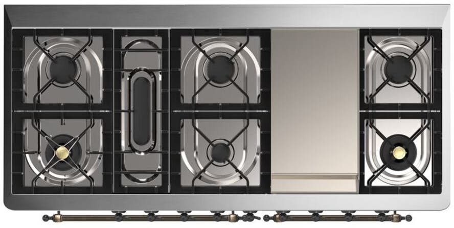 Ilve UM15FDQNS3BGBLP Liquid Propane In Blue Grey W/ Bronze Trim