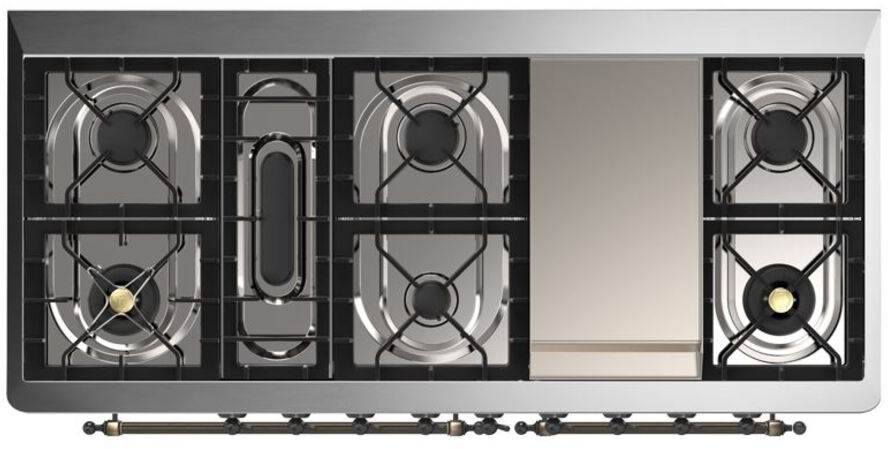 Ilve UM15FDQNS3EGB Natural Gas In Emerald Green W/ Bronze Trim