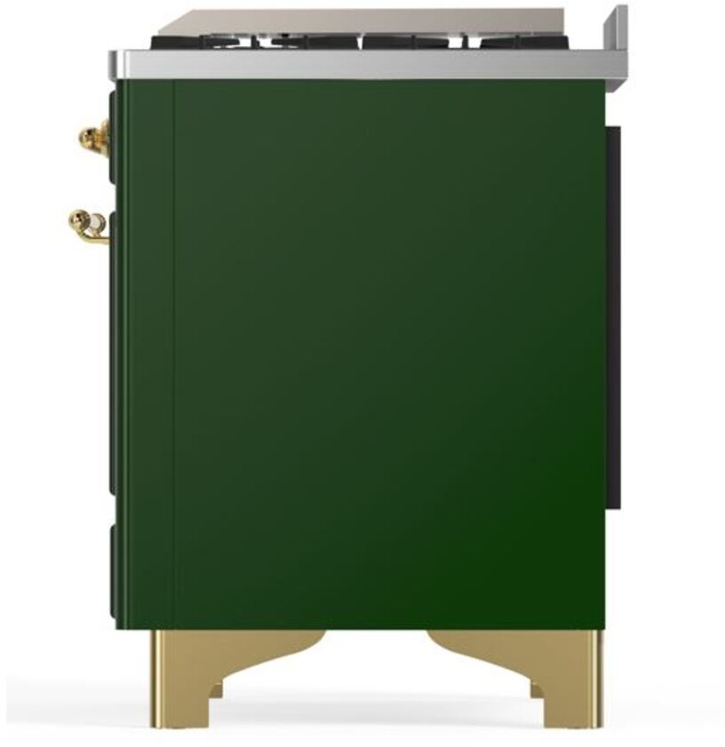 Ilve UM15FDQNS3EGG Natural Gas In Emerald Green W/ Brass Trim