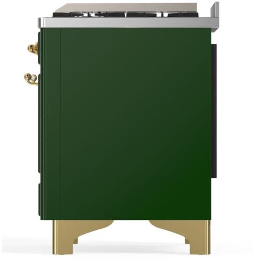 Ilve UM15FDQNS3EGG Natural Gas In Emerald Green W/ Brass Trim